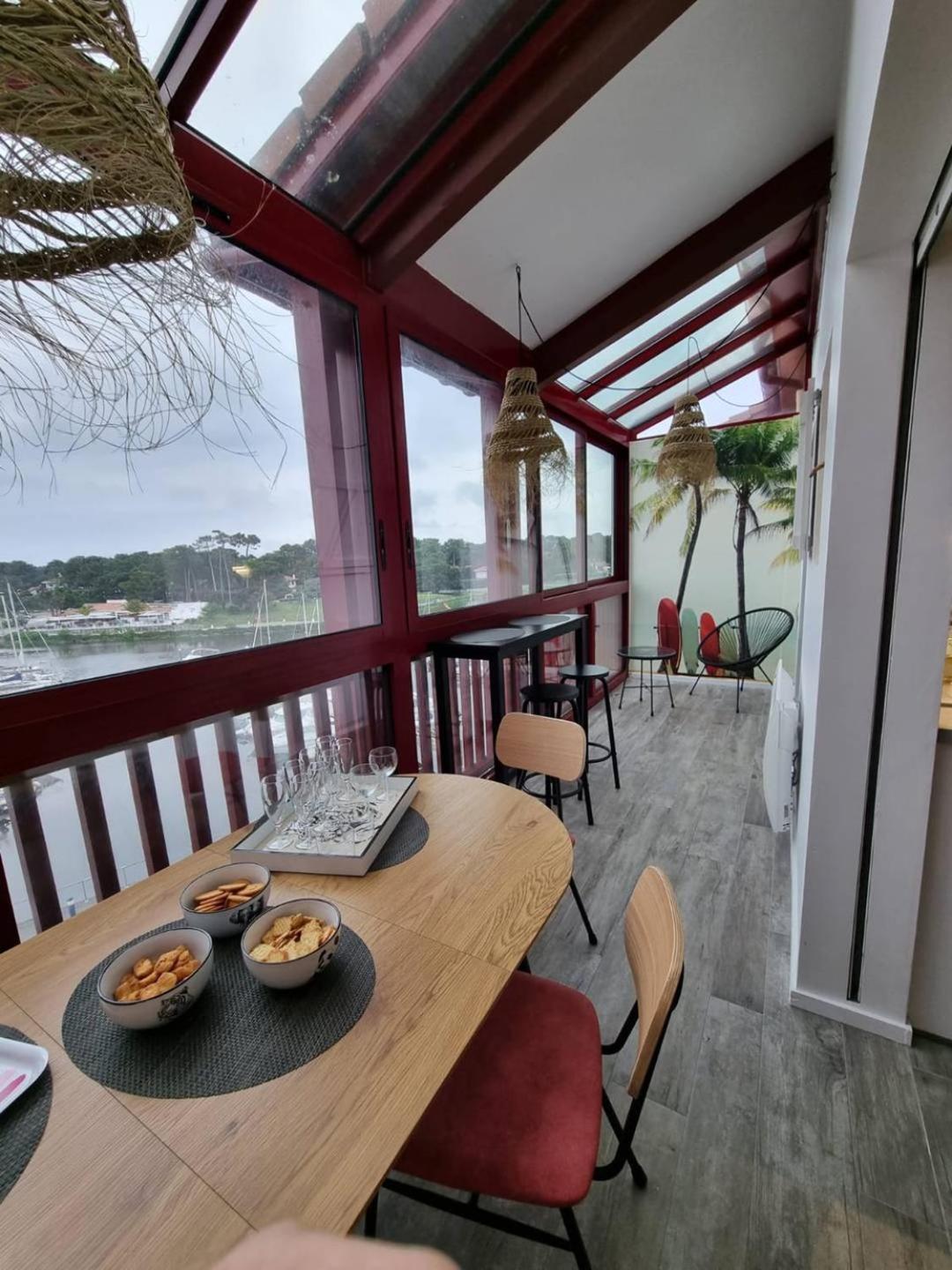 Port Sud - T3 En Duplex Avec Vue Panoramique Sur Le Port De Capbreton Apartment ภายนอก รูปภาพ